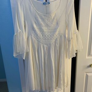 White long sleeve dress